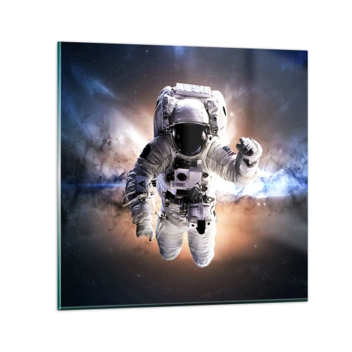 Glass picture - Greetings from Space - 30x30 cm