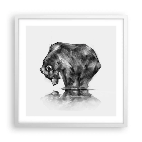 Poster in white frmae - Nice to See Someone Close - 50x50 cm