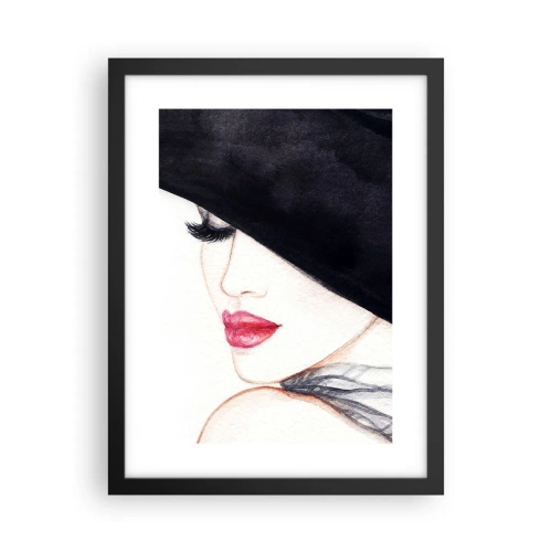 Poster in black frame - Elegance and Sensuality - 30x40 cm