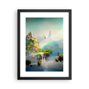 Poster in black frame - Internal Heaven - Happy Islands - 30x40 cm
