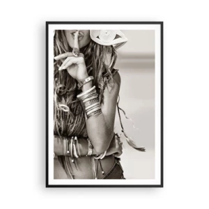 Poster in black frame - Like a Girl - 70x100 cm