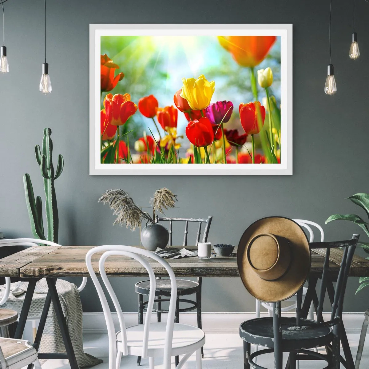 Poster in white frmae - All Colours of the Sun - 50x40 cm