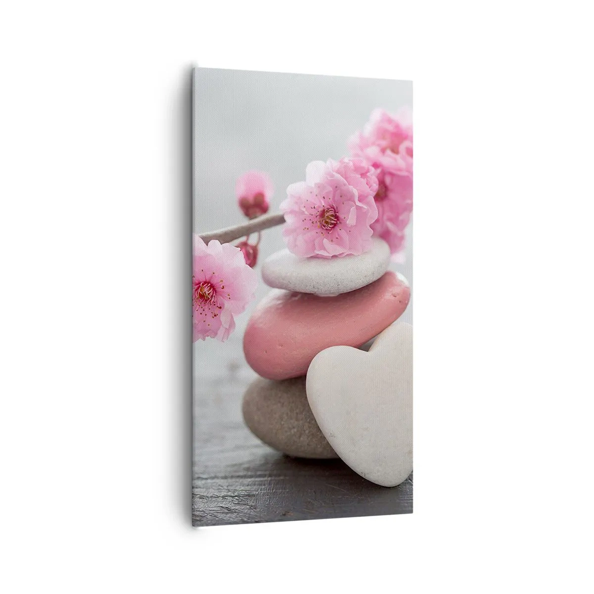 Canvas picture - Bliss with Cherry Blossom - 65x120 cm