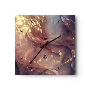 Wall clock - Clock on glass - Matter and Spirit - 30x30 cm