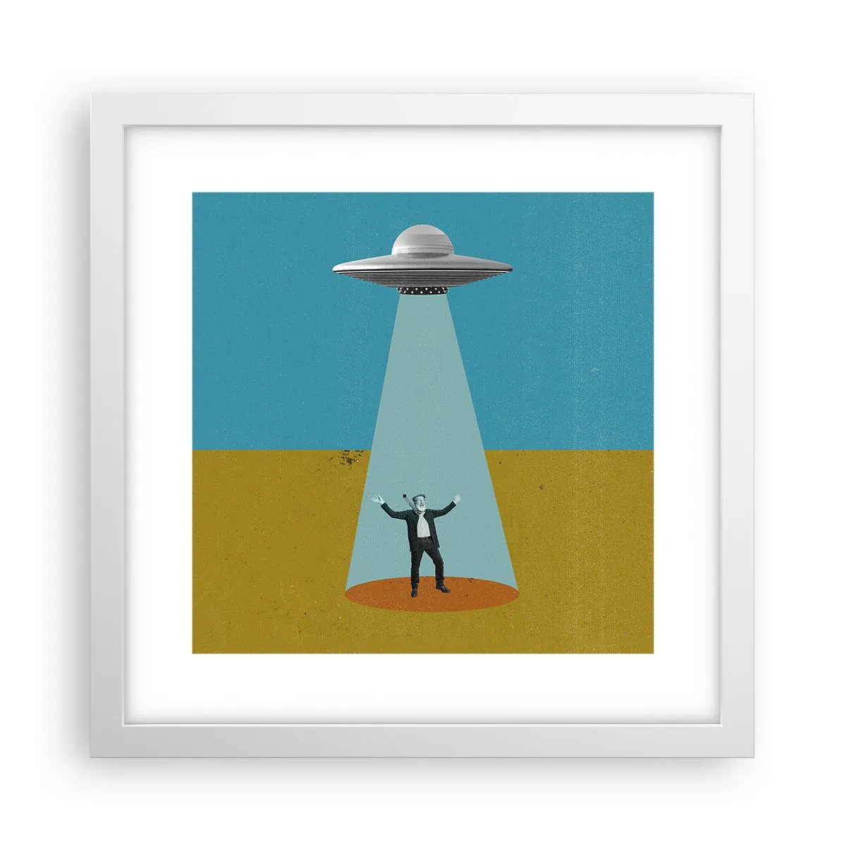 Poster in white frmae - Close Encounter - 30x30 cm