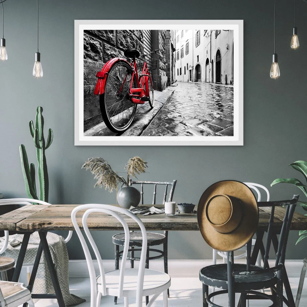Poster in white frmae - Real Beauty Does Not Age - 70x50 cm