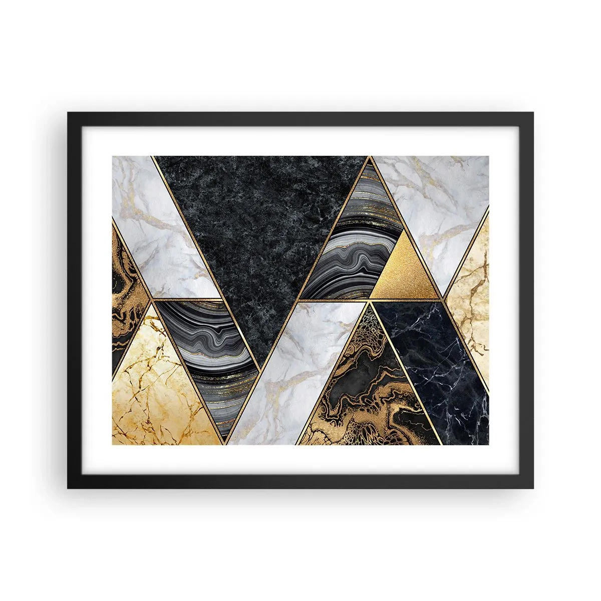 Poster in black frame - Stone on Stone - 50x40 cm