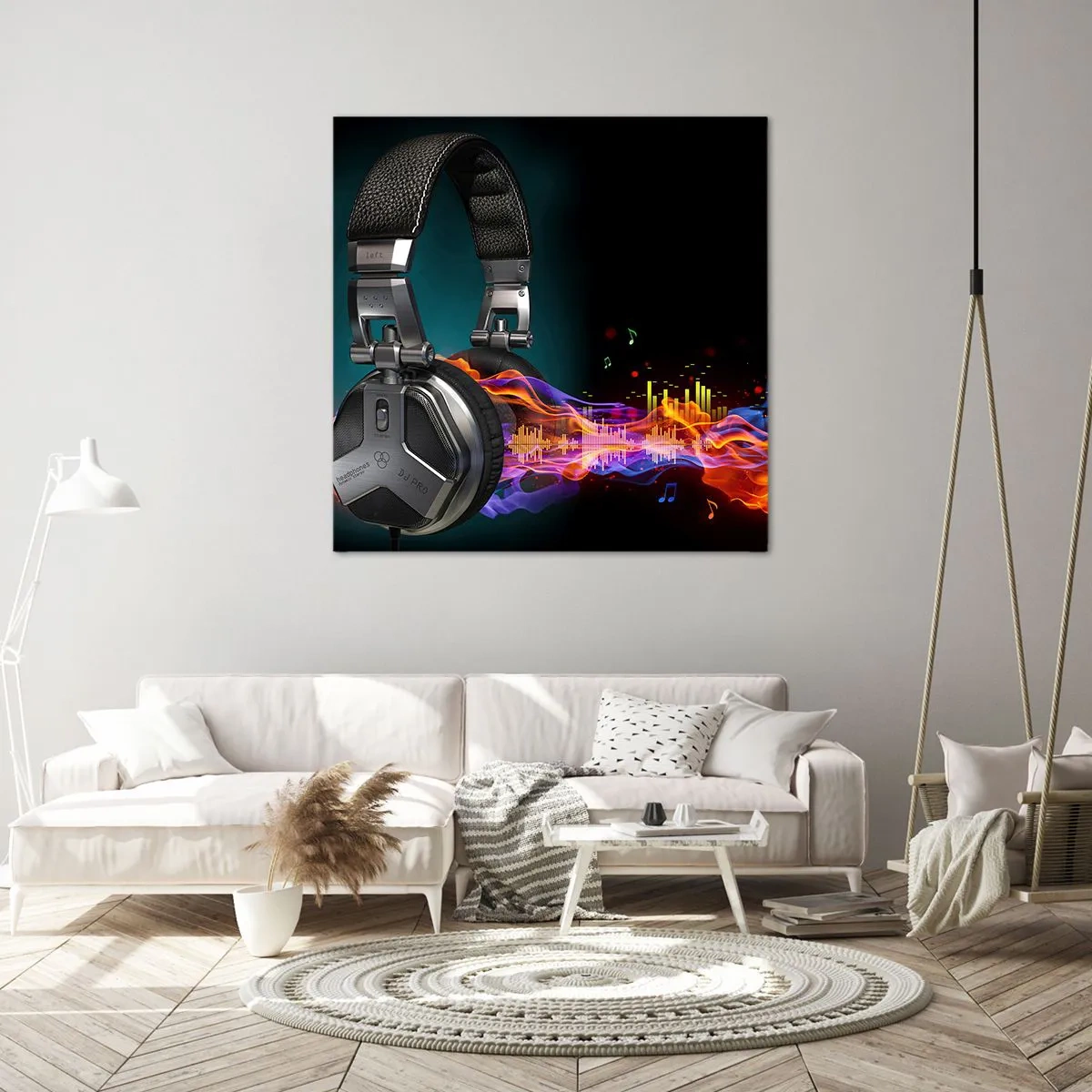 Canvas picture - In the Fire of Music - 40x40 cm