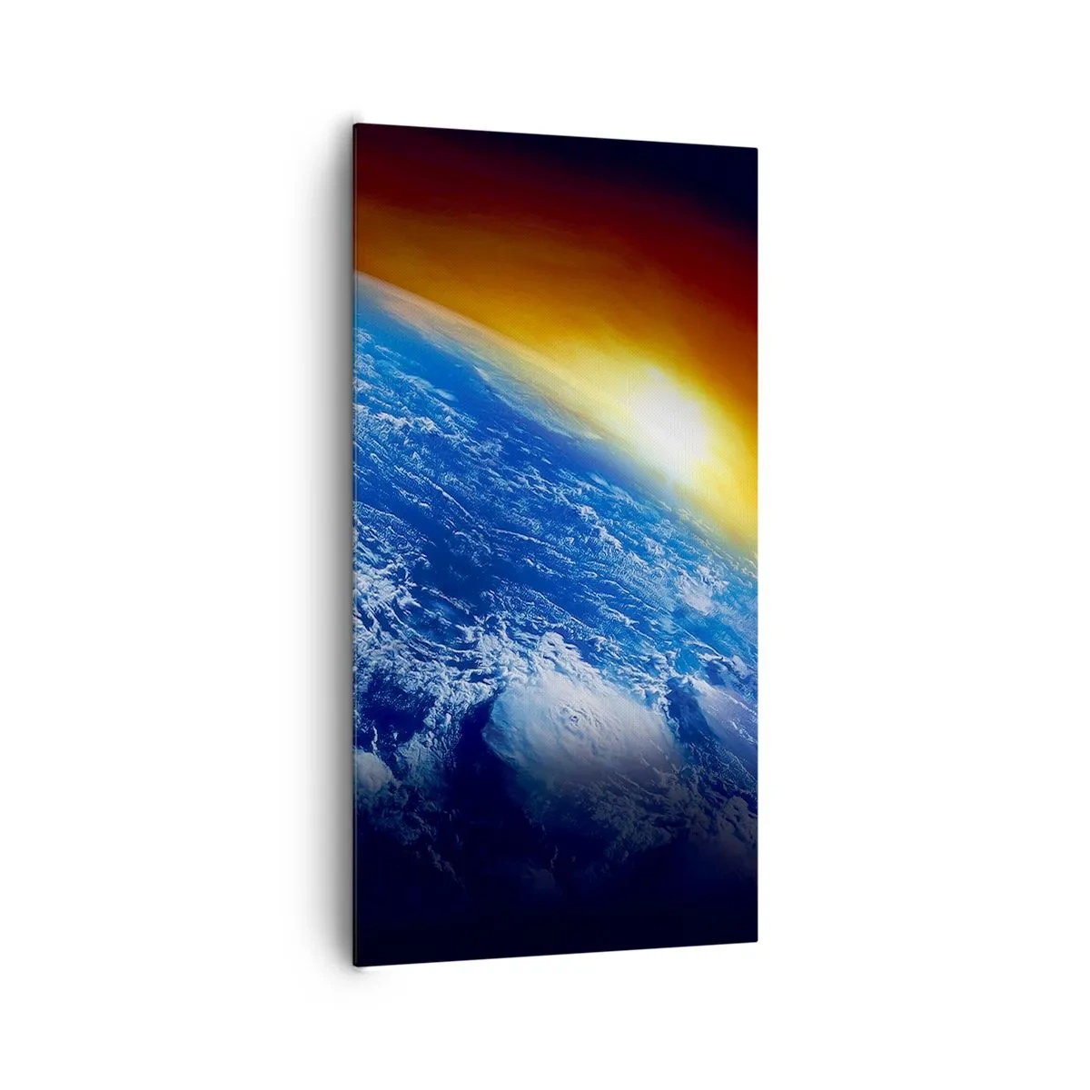 Canvas picture - Sunrise by the Blue Planet - 65x120 cm