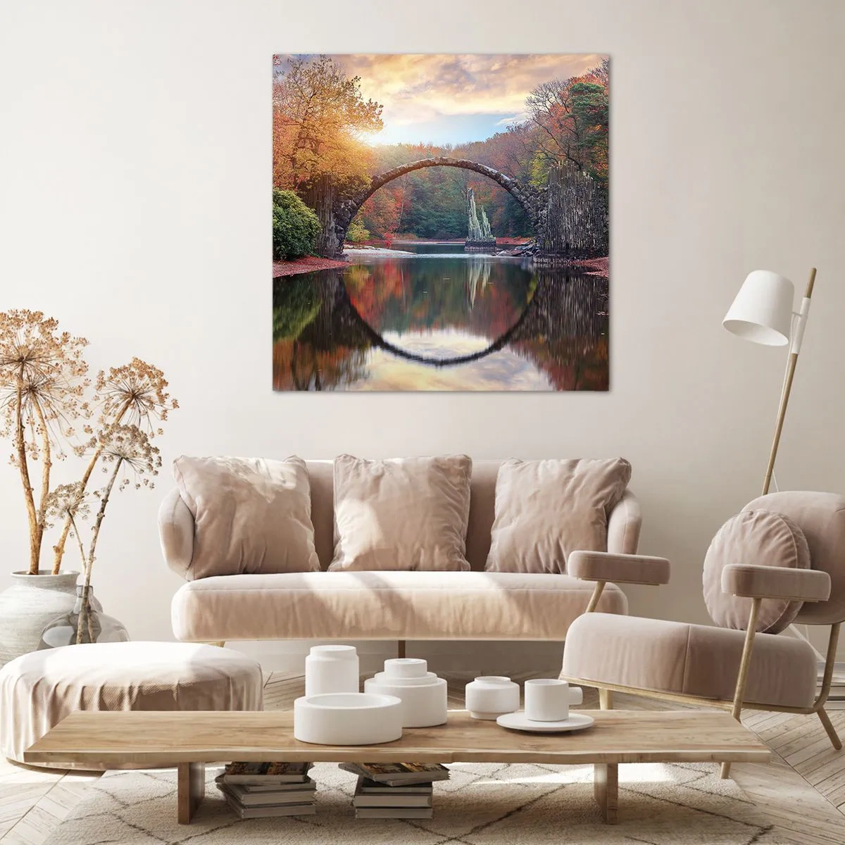 Canvas picture - On the Other Side of a Mirror - 40x40 cm