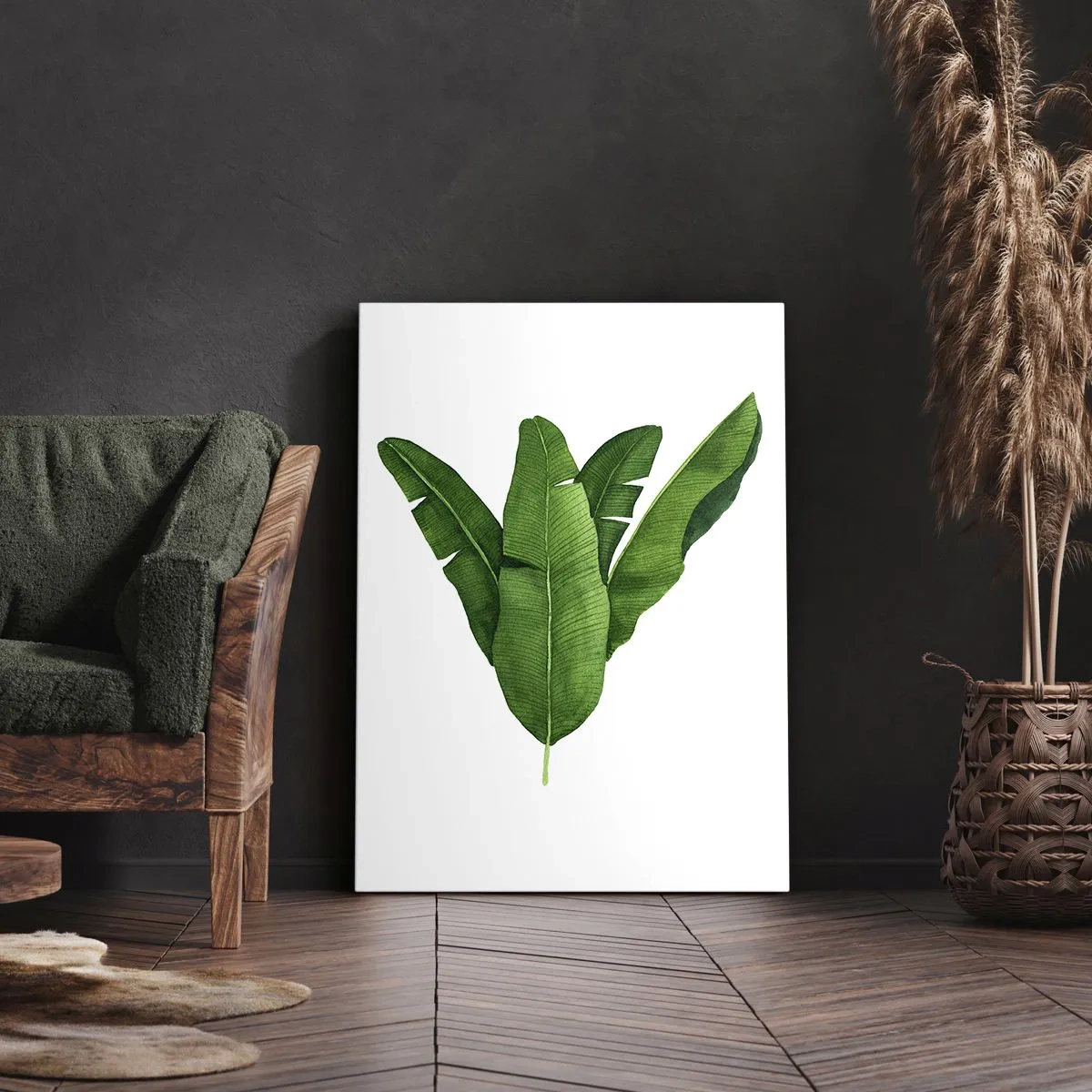 Canvas picture - Green Symmetry - 50x70 cm