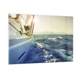 Glass picture - In Search of Adventure - 120x80 cm