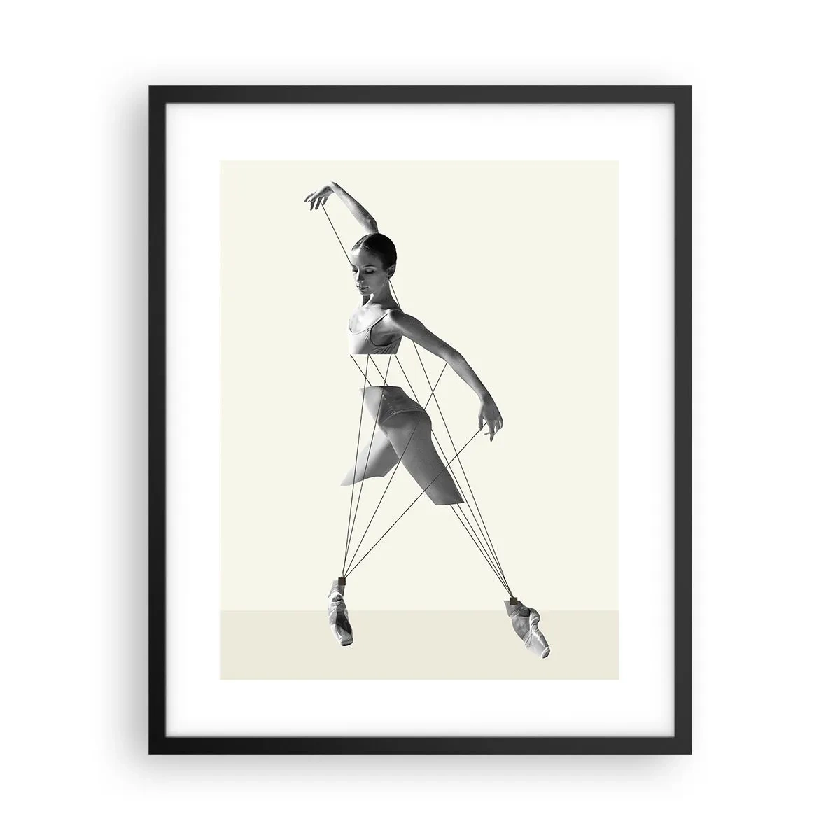 Poster in black frame - In the Theatre of the World - 40x50 cm