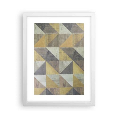Poster in white frmae - The Art. of Triangles - 30x40 cm