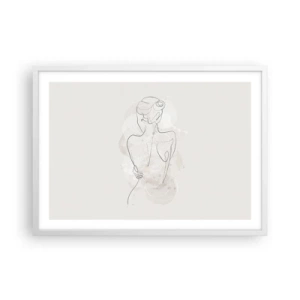 Poster in white frmae - Like a Sensitive Instrument - 70x50 cm