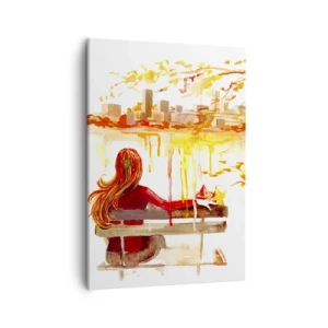 Canvas picture - Moment of Reflection - 50x70 cm