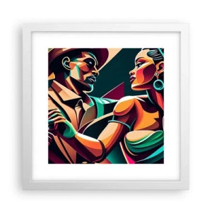 Poster in white frmae - In a Heartbeat - 30x30 cm