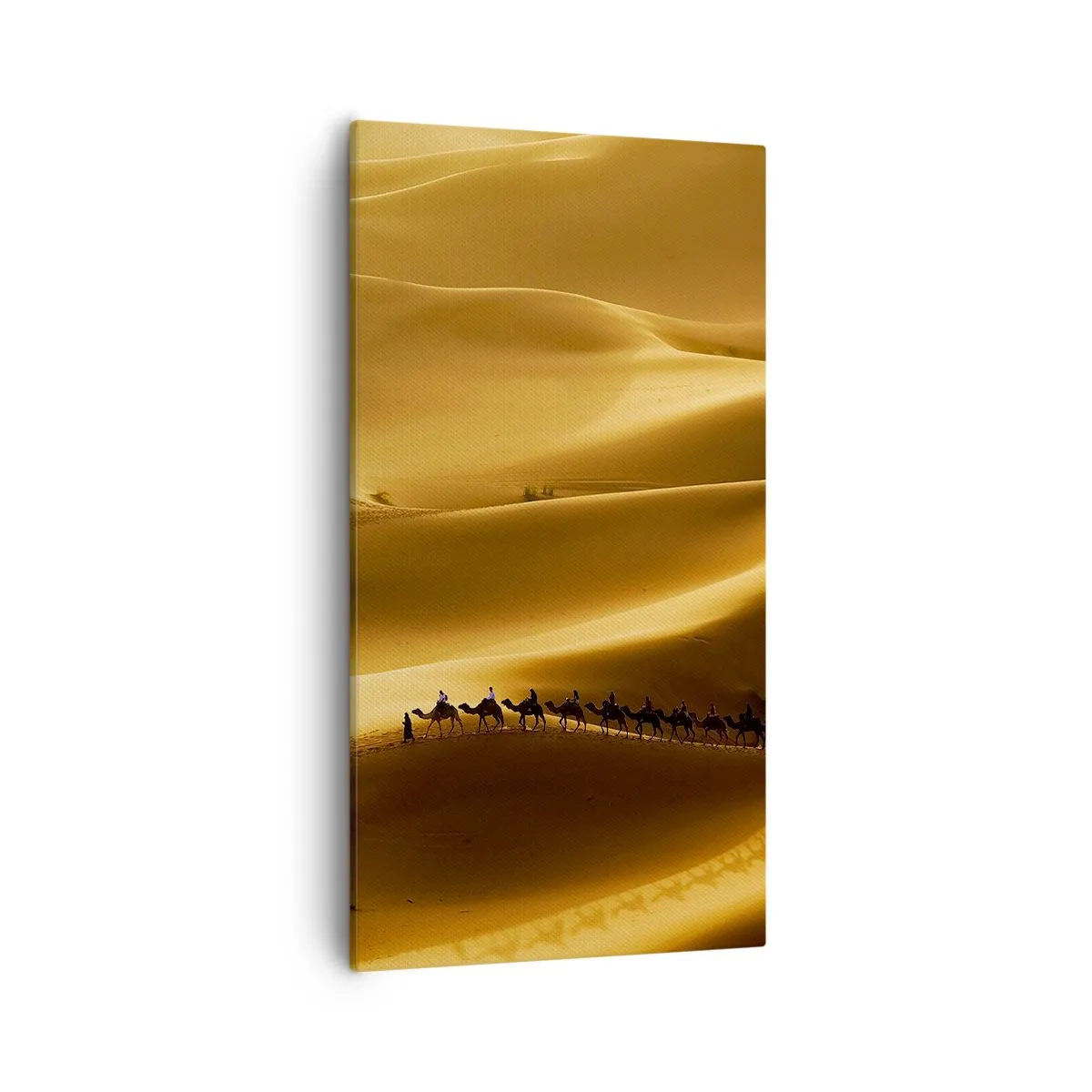Canvas picture - Caravan on the Waves of a Desert - 55x100 cm