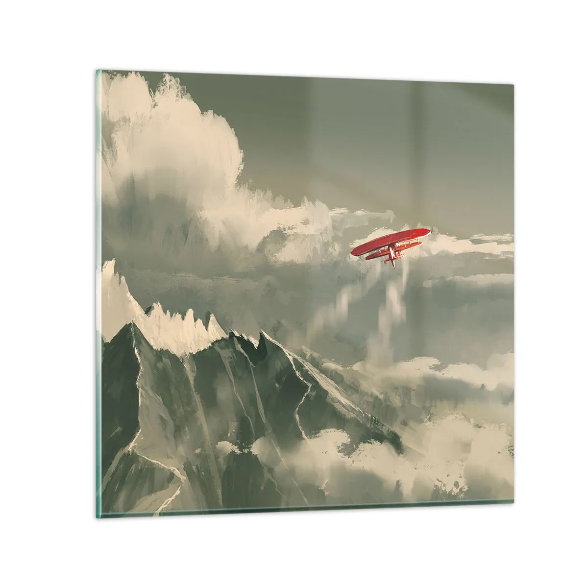 Glass picture - Fearless Pioneer - 30x30 cm