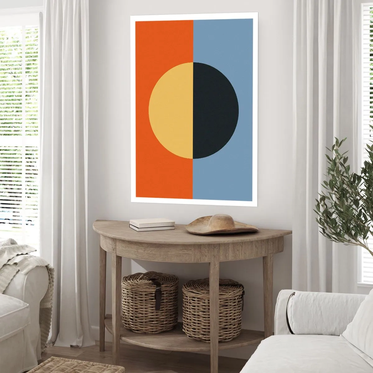 Poster - Composition of Warm and Cool - 70x100 cm