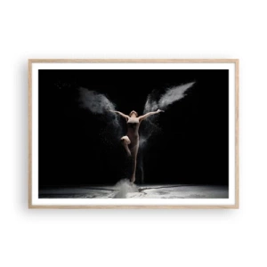 Poster in light oak frame - Elves Exist - 100x70 cm