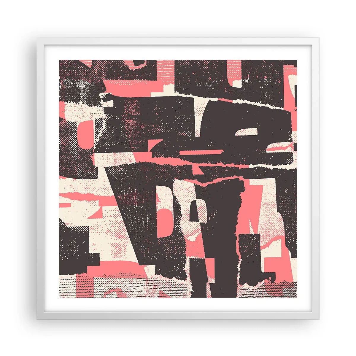 Poster in white frmae - All that Chaos - 60x60 cm