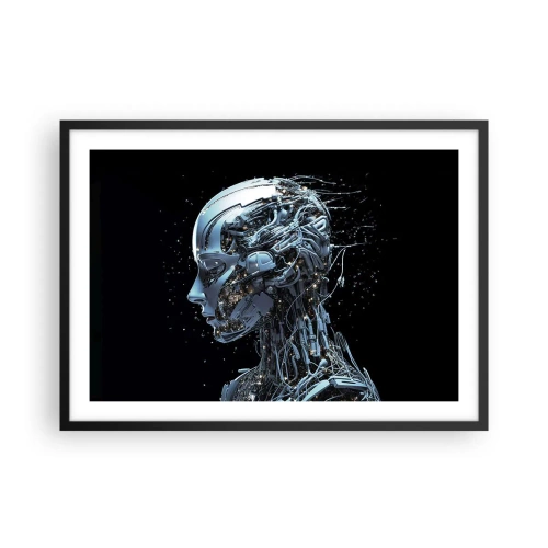 Poster in black frame - Technology Is a Woman - 70x50 cm