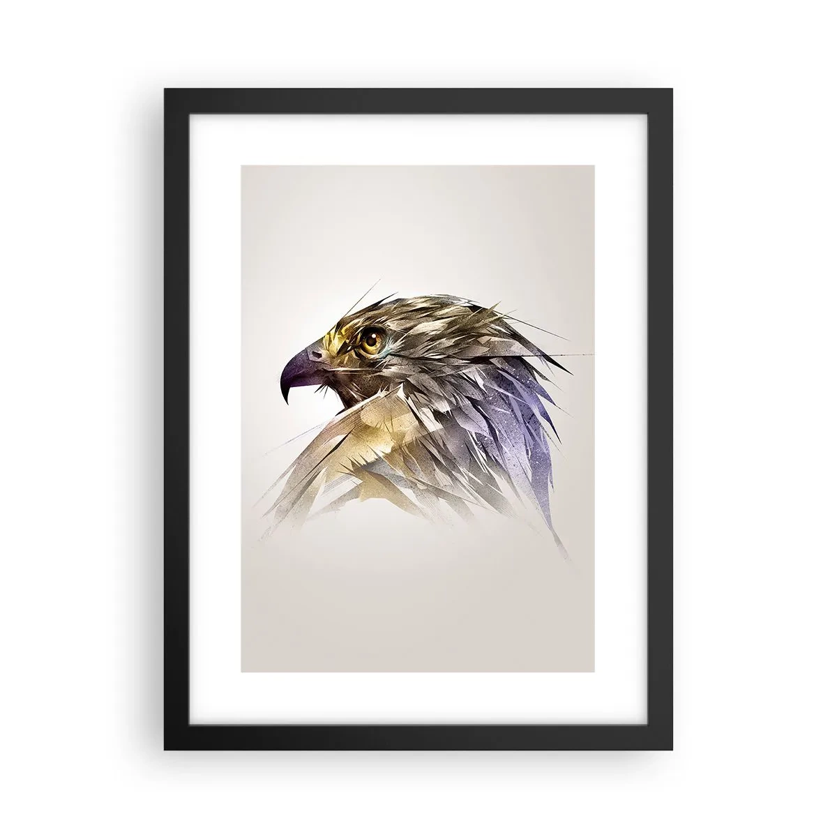 Poster in black frame - Portrait of a Warrior - 30x40 cm