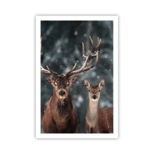 Poster - Master of the Forest with His Wife - 61x91 cm