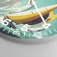 Clock face with numbers