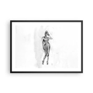 Poster in black frame - Study of Ideal of Feminity - 70x50 cm