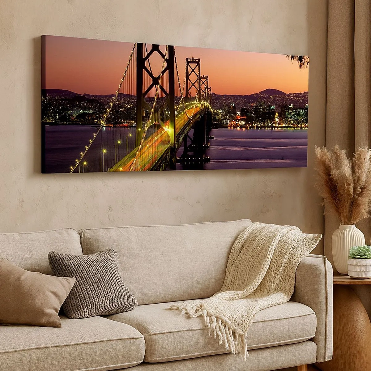 Canvas picture - Evening in Purple - 100x40 cm