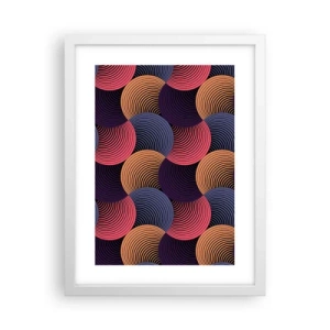 Poster in white frmae - In a Circular Rhythm - 30x40 cm