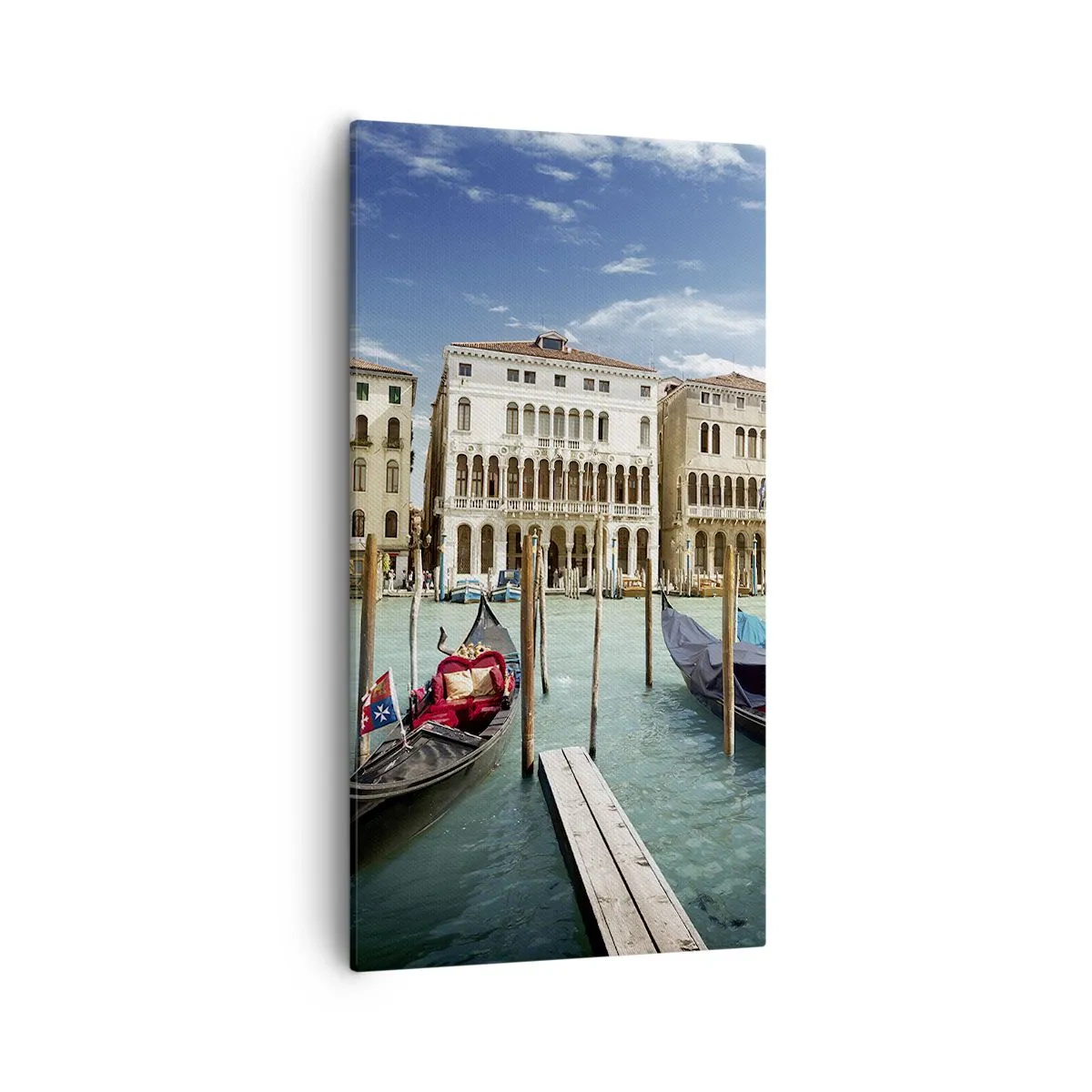 Canvas picture - Palaces in Blue - 55x100 cm