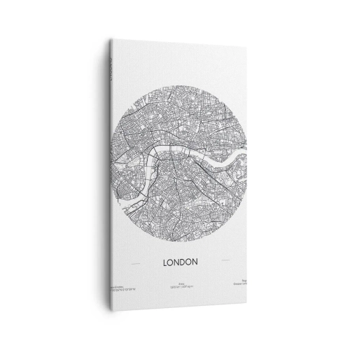 Canvas picture - Anatomy of London - 45x80 cm