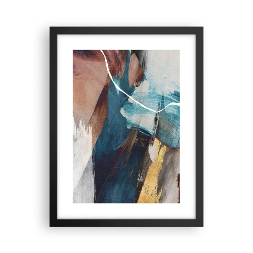 Poster in black frame - With Panache and Energy - 30x40 cm