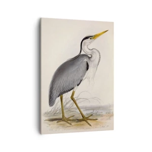 Canvas picture - Charm of a Heron - 50x70 cm
