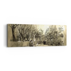 Canvas picture - Moment Stopped with a Feather - 90x30 cm