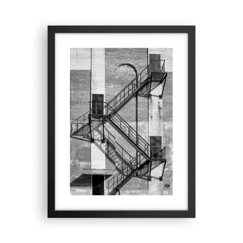 Poster in black frame - Industrial Style - 30x40 cm