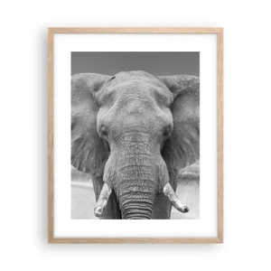 Poster in light oak frame - Welcome to My World - 40x50 cm