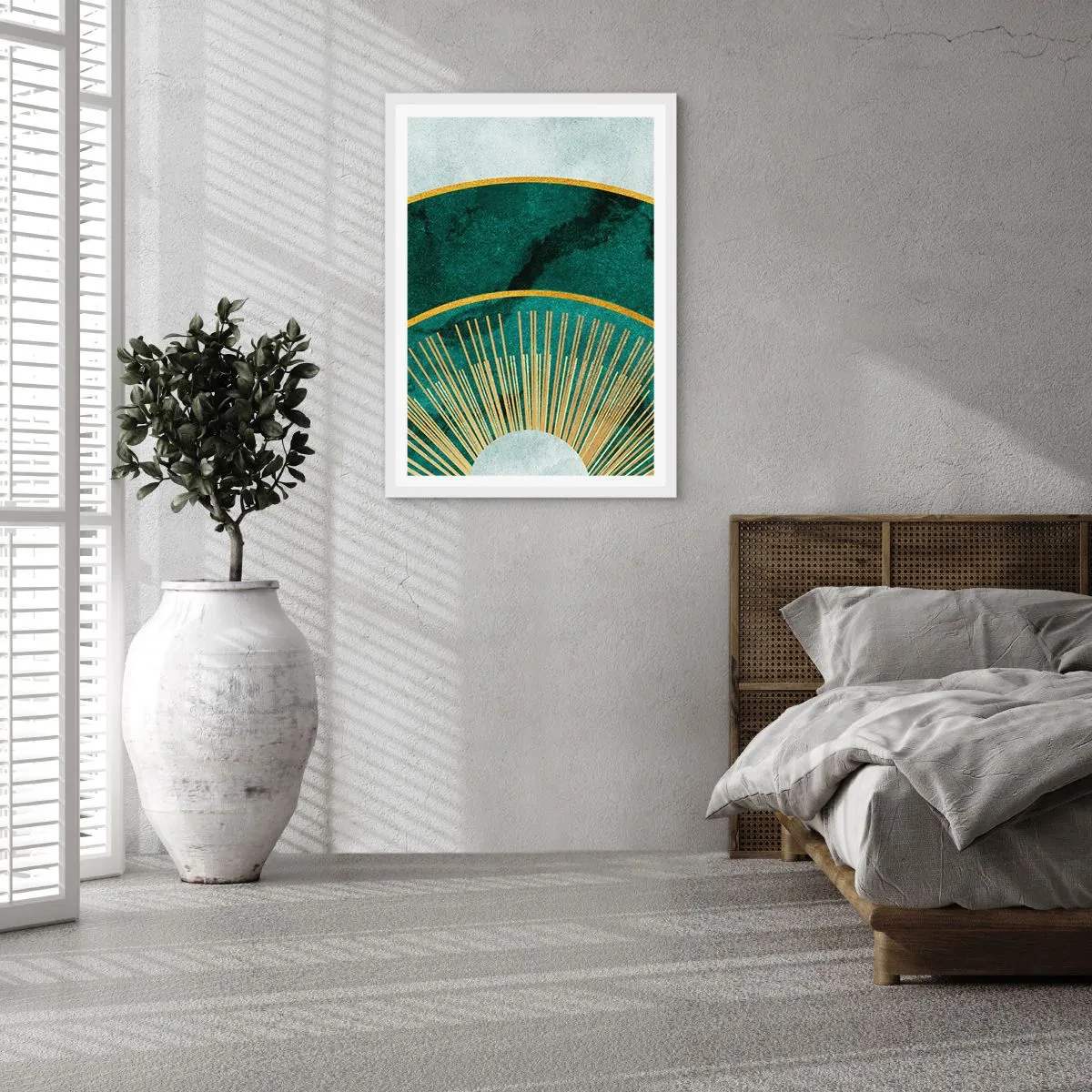 Poster in white frmae - Another Solar System - 70x100 cm