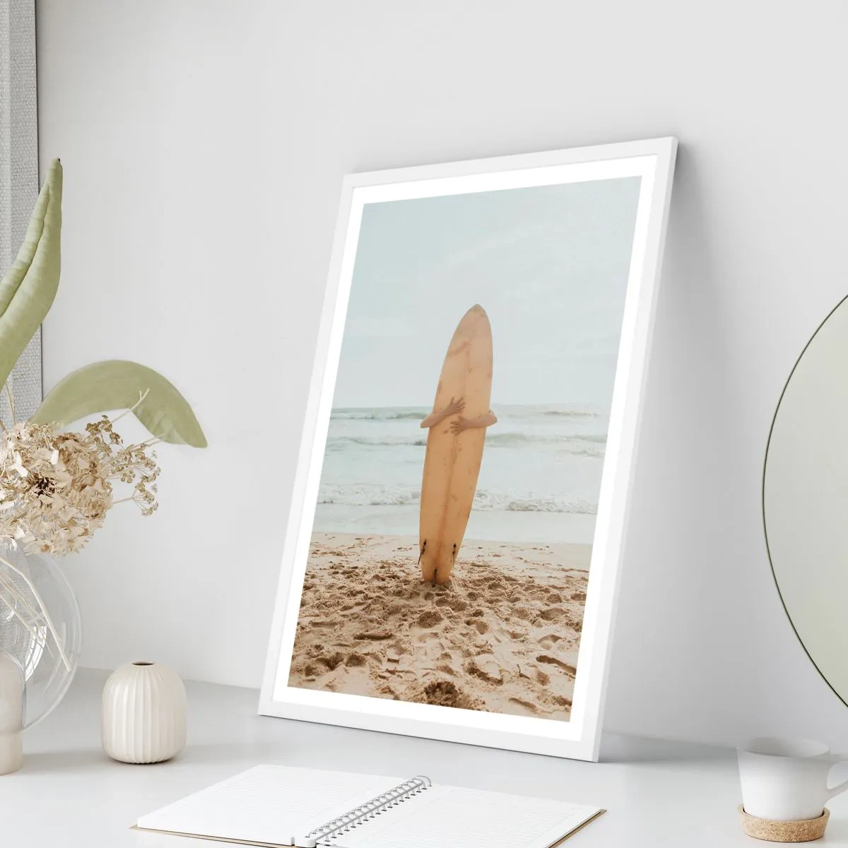 Poster in white frmae - From Love for the Waves - 70x100 cm