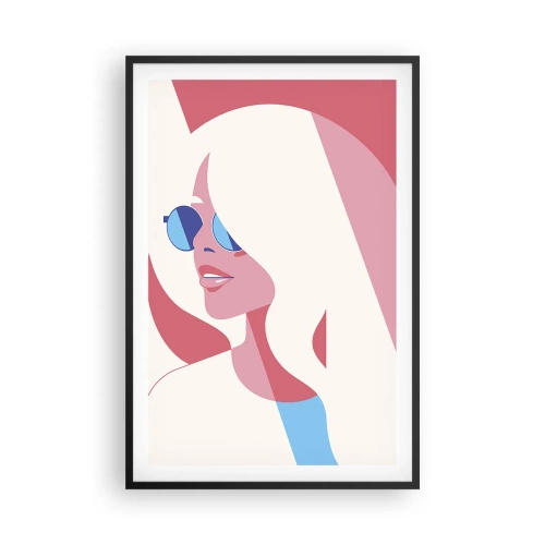 Poster in black frame - She Was a Blonde Girl… - 61x91 cm
