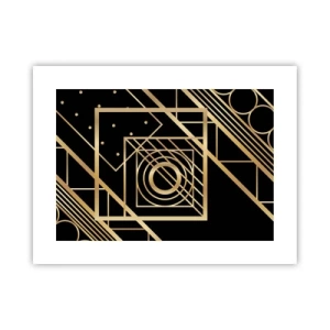 Poster - Golden Geometry - 40x30 cm