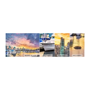 Photo Wallpaper Sample Self-Adhesive Deluxe Sticker - City of a Thousand Sailors - Landscape, City, Harbor - 100x30 cm