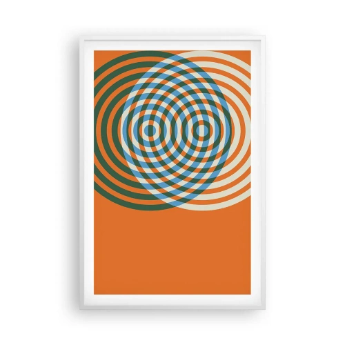 Poster in white frmae - Abstract Variation on a Circle - 61x91 cm