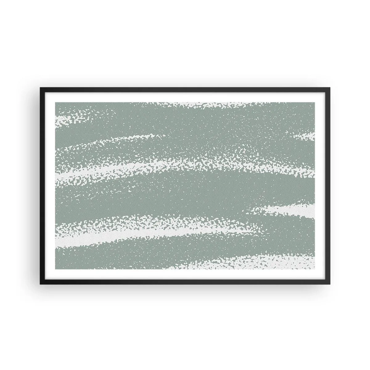 Poster in black frame - Abstrcat in Winter Climate - 91x61 cm