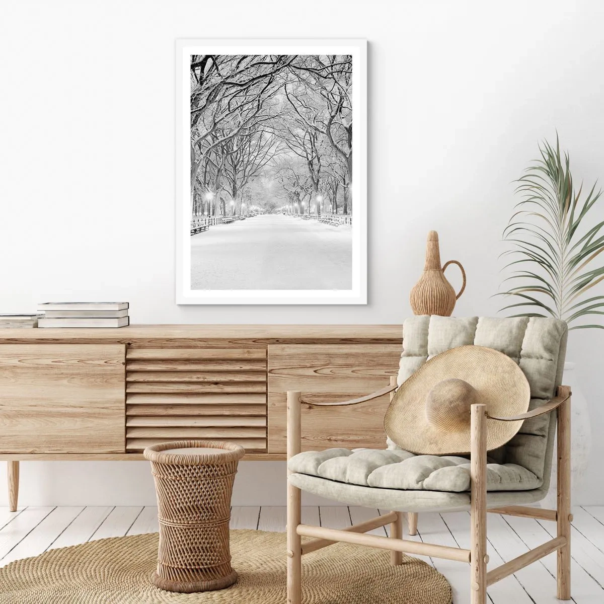 Poster in white frmae - Four Seasons: Winter - 61x91 cm
