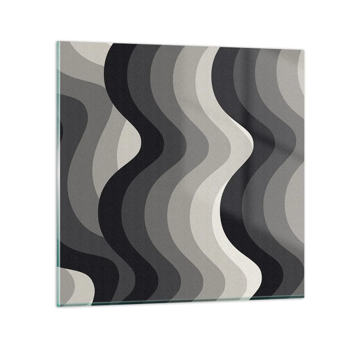 Glass picture - Wave after Wave - 50x50 cm