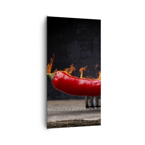 Canvas picture - Fiery Snack - 65x120 cm